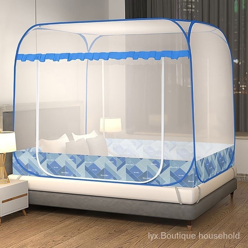 Porta da cama do dormitório da rede mosquiteira 1,5 arroz doméstico yurts 0,9 m fundo completo