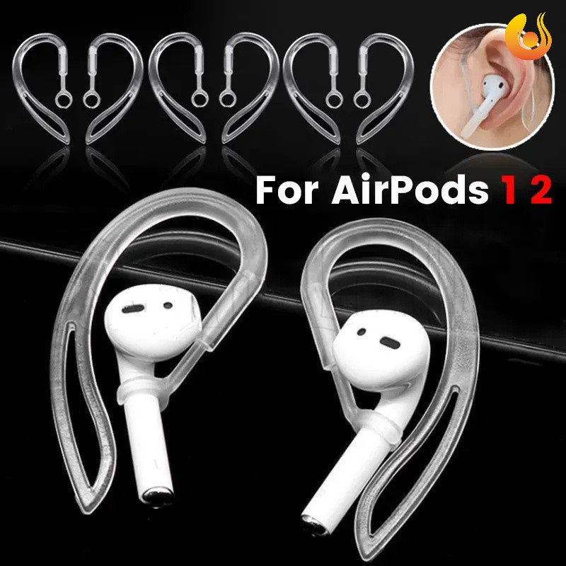 Atualizado Confortável Clipes Para Fones De Ouvido/Silicone Macio Transparente Anti-Perda Bluetooth Compatível Airpods1/2