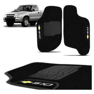 Jogo Tapete S10 2000 A 2012 Cabine Simples Carpete Preto em Oferta na Shopee