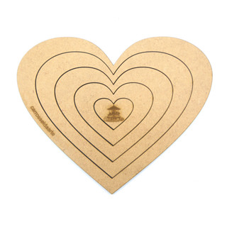 Gabarito Coração Gordo MDF G002 em Oferta na Shopee