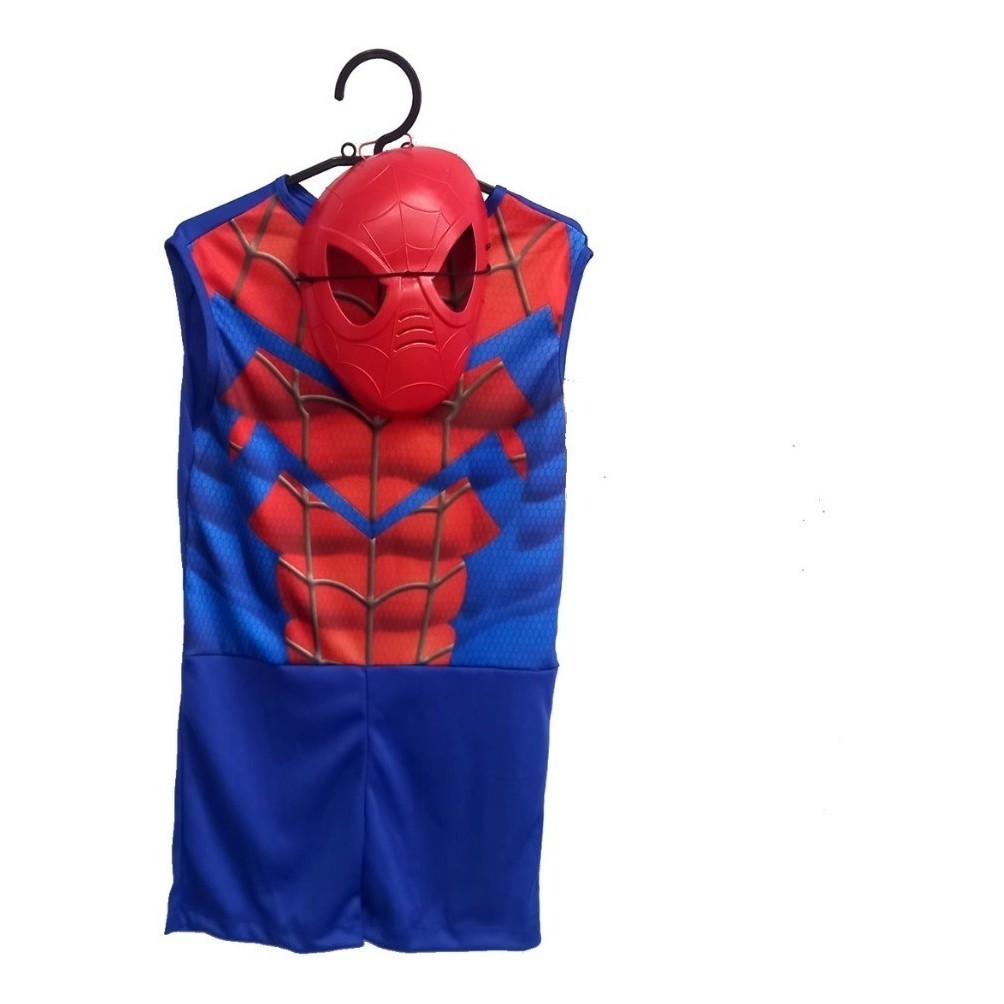 Fantasia Infantil Homem Aranha Com Mácara Spider Man