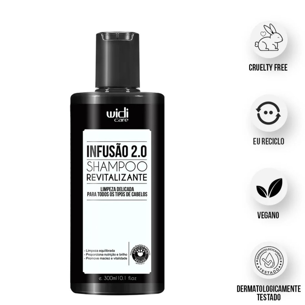 Infusão 2.0 Shampoo Revitalizante - 300 ML - Widi Care