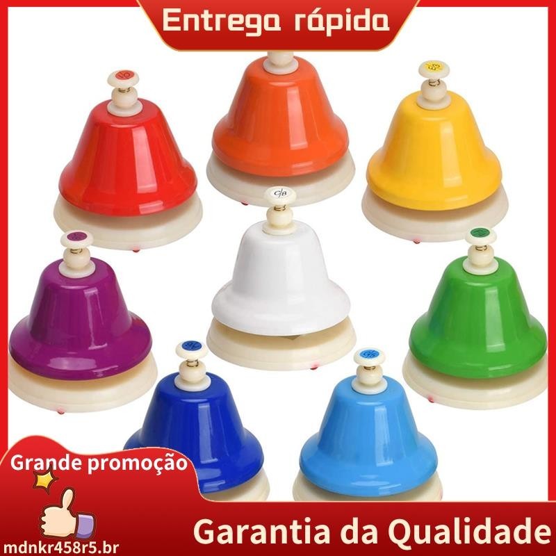 Sinos De Escrivaninha , 8 Notas Mão De Metal Diatônico , Música Arco-Íris , Instrumento De Ensino De Percussão mdnkr458r5 . br