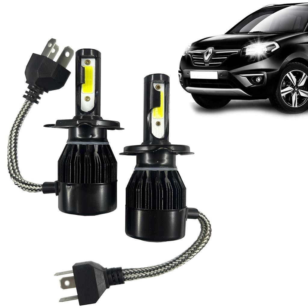 Par Lampada Super Led Branco Automotivo 12v 6000k H1 H3 H4 H7 H11 HB3 HB4