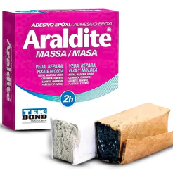 Adesivo Epóxi Araldite Massa 2H 50g Veda Repara Fixa Molda Uso Geral Profissional - TEKBOND