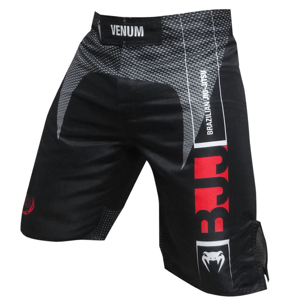 Bermuda de Treino Fight - Jiu Jitsu Vertical - Preta - Venum