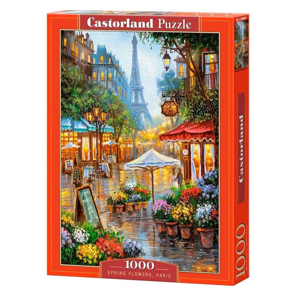 Puzzle 1000 peças Flores em Paris - Imp. Castorland em Oferta na Shopee