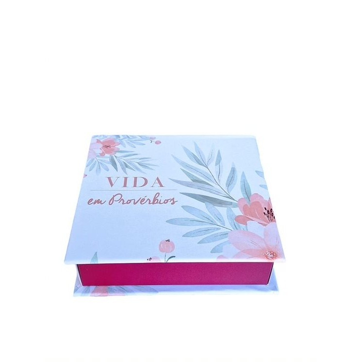 Caixinha de Versos Bíblicos | Vida em Provérbios | Sabedoria e Promessas | Floral - Books & Magazines