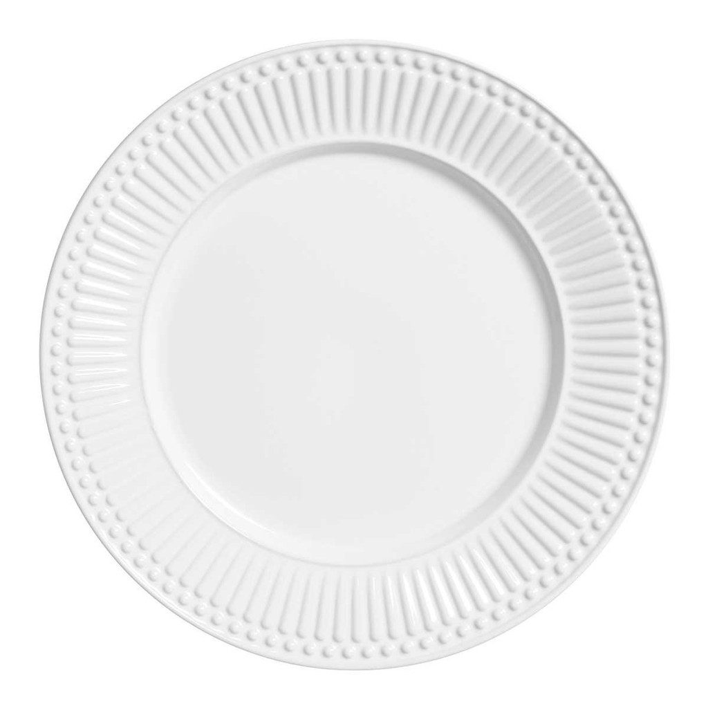 Porto Brasil Conjunto Com 6 Pratos Raso Roma Branco Ø26Cm