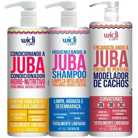 Kit Juba Shampoo - Condicionador - Encaracolando 1L Widi Care