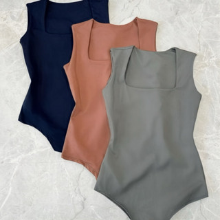 KIT 3 BODY BODIES FEMININO SUPLEX REGATA FORRO DUPLO DECOTE QUADRADO em Oferta na Shopee