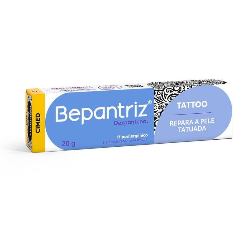 Bepantriz Tattoo Dexpantenol Creme Hidratante 20g em Oferta na Shopee