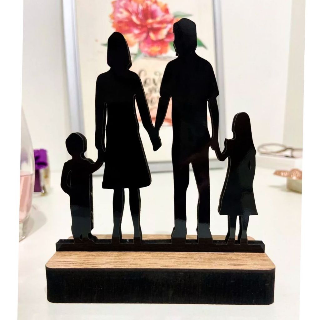 Centro de mesa Decoração Sala Enfeite Familia  em MDF em Oferta na Shopee