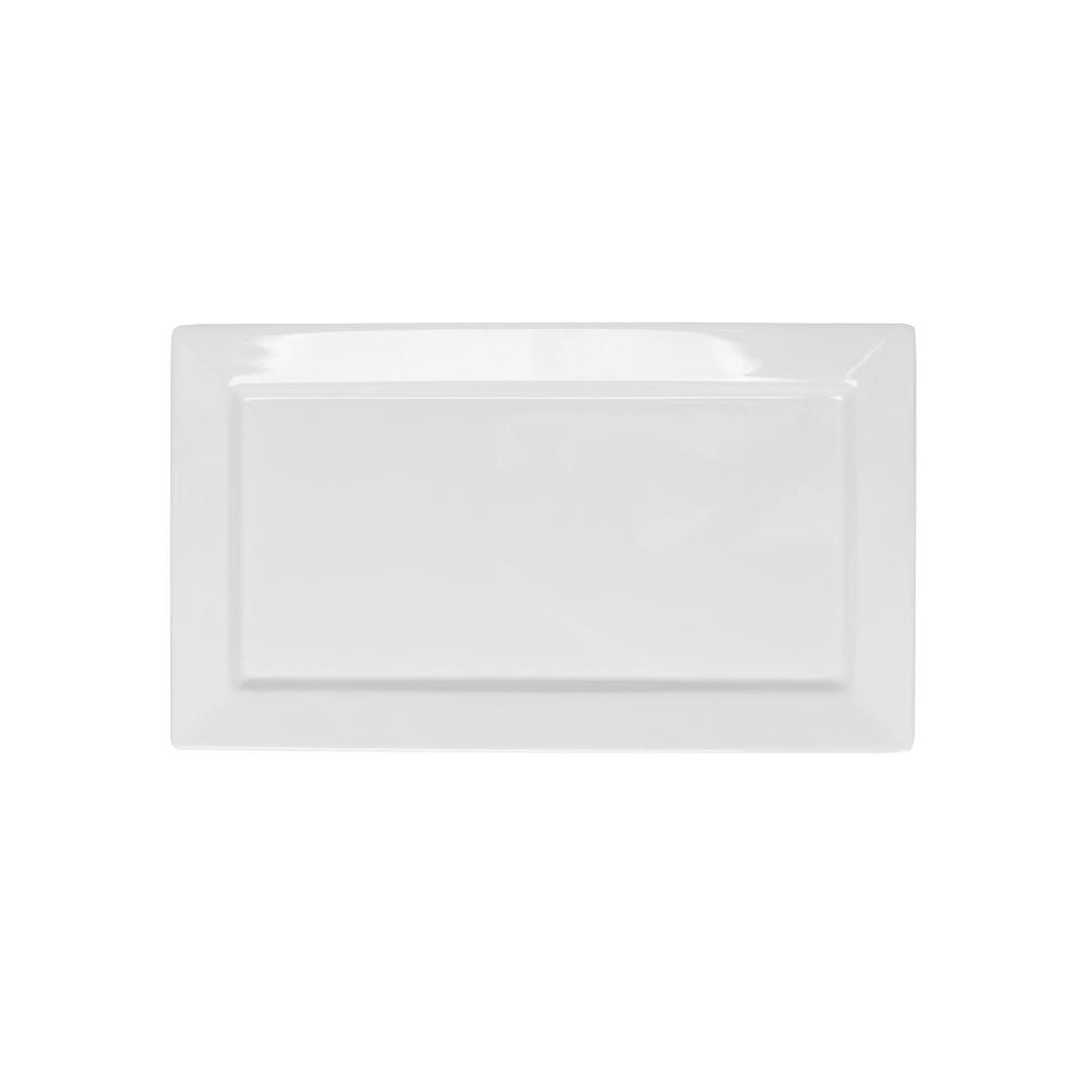 Travessa Wolff de Melamina Retangular Branca 35cm x 19,5cm - Home & Living