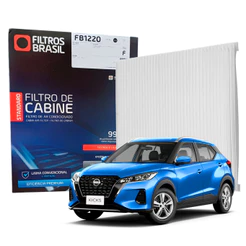 Filtro Ar Condicionado Para Cabine Nissan Kicks 2016 Até 2025