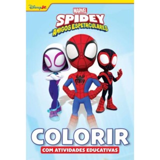 COLORIR ATIVIDADES EDUCATIVAS MARVEL  - SPIDEY em Oferta na Shopee