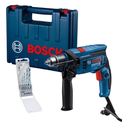 Furadeira de Impacto Bosch GSB 13 RE 750W + Kit 5 Brocas e Maleta | Potência, Precisão e Durabilidade Profissional