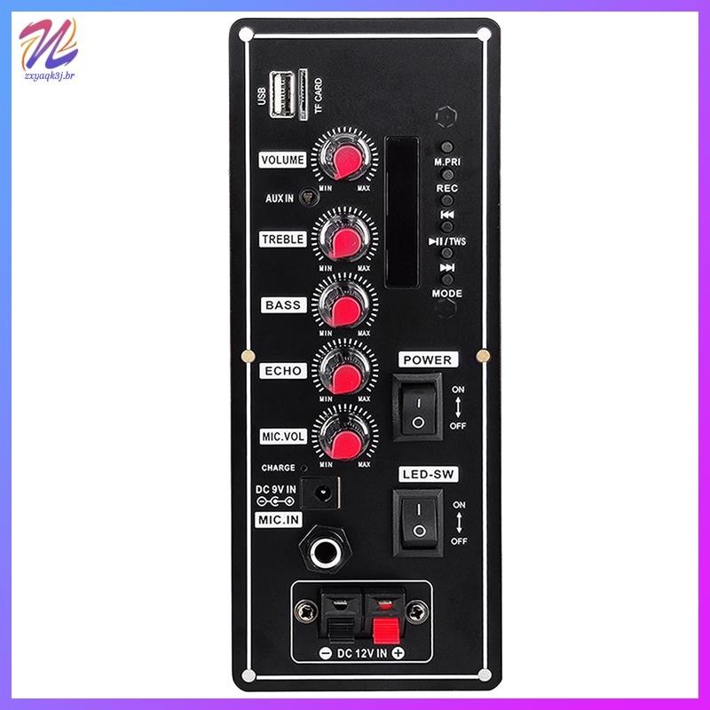 Placa Amplificadora De 7.4V , Suporte Quadrado Para Dança , Bluetooth , AUX , Disco U , 5-8 Espaços , Alto-Falante , Faç em Oferta na Shopee