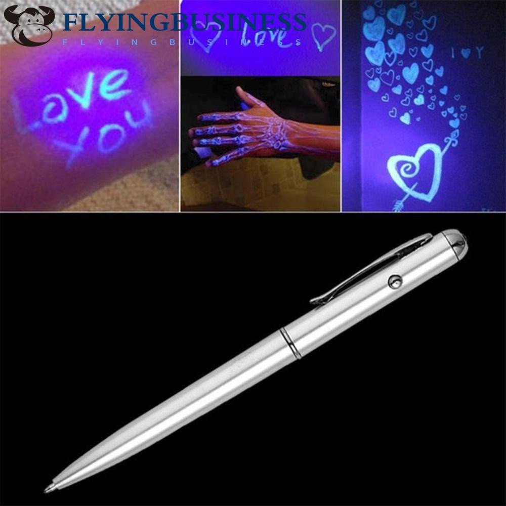 Caneta de Tinta Invisível Flyingbusiness para Mensagens Secretas com Luz UV, Destaque Incolor