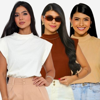 KIT 3 Unidades Camiseta Muscle Tee Regata Ampla de Ombreira em Oferta na Shopee