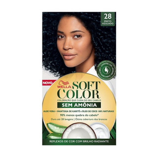 Kit Tintura Soft Color Preto Azulado 28 Soft Color em Oferta na Shopee