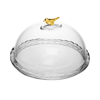 Queijeira Golden Bird 20cm com Tampa Cristal Ecológico - Wolff em Oferta na Shopee