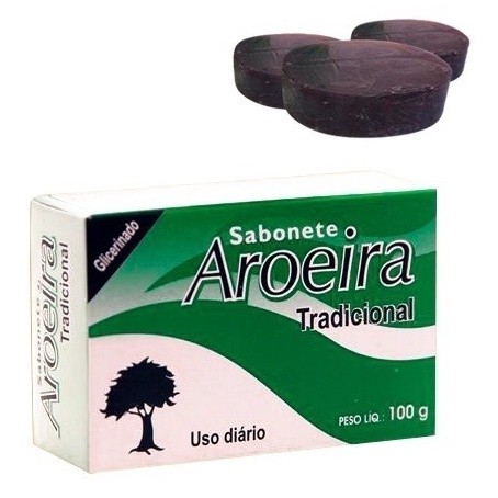 3 Kits Aroeira - 3 Creme De Aroeira 50g + 3 Sabonete Barra Aroeira Tropical 100g