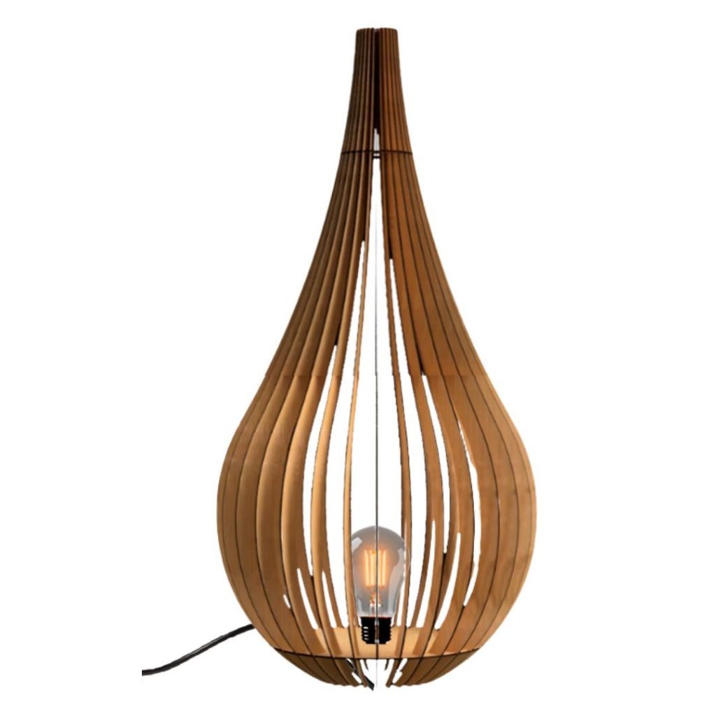Abajur Grande de Chão CAPADÓCIA MDF Luminária COZINHA, QUARTO, SALA, VARANDA, QUIOSQUE, SACADA, ILUMINAÇÃO, LUSTRE
