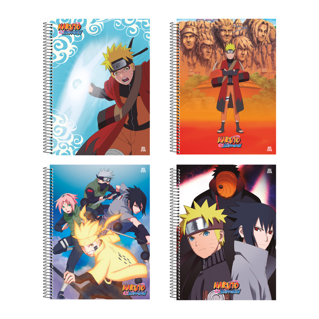 Caderno 20 Matérias Universitário Naruto 320 Folhas - Animativa em Oferta na Shopee