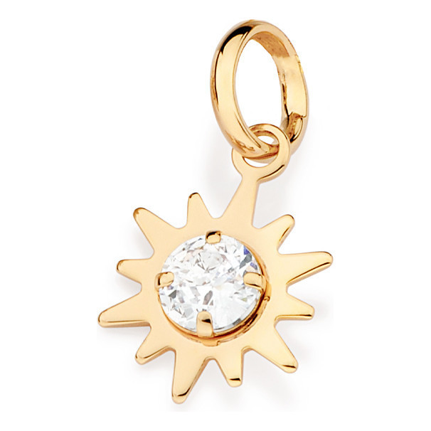 Pingente Solitário Sol Com  Zircônia Rommanel 542736 em Oferta na Shopee