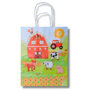 Sacolinhas Surpresas Lembrancinhas Sacola Infantil Kraft Fazendinha (17,5x8,5x21,5cm) C/ 10 Un em Oferta na Shopee