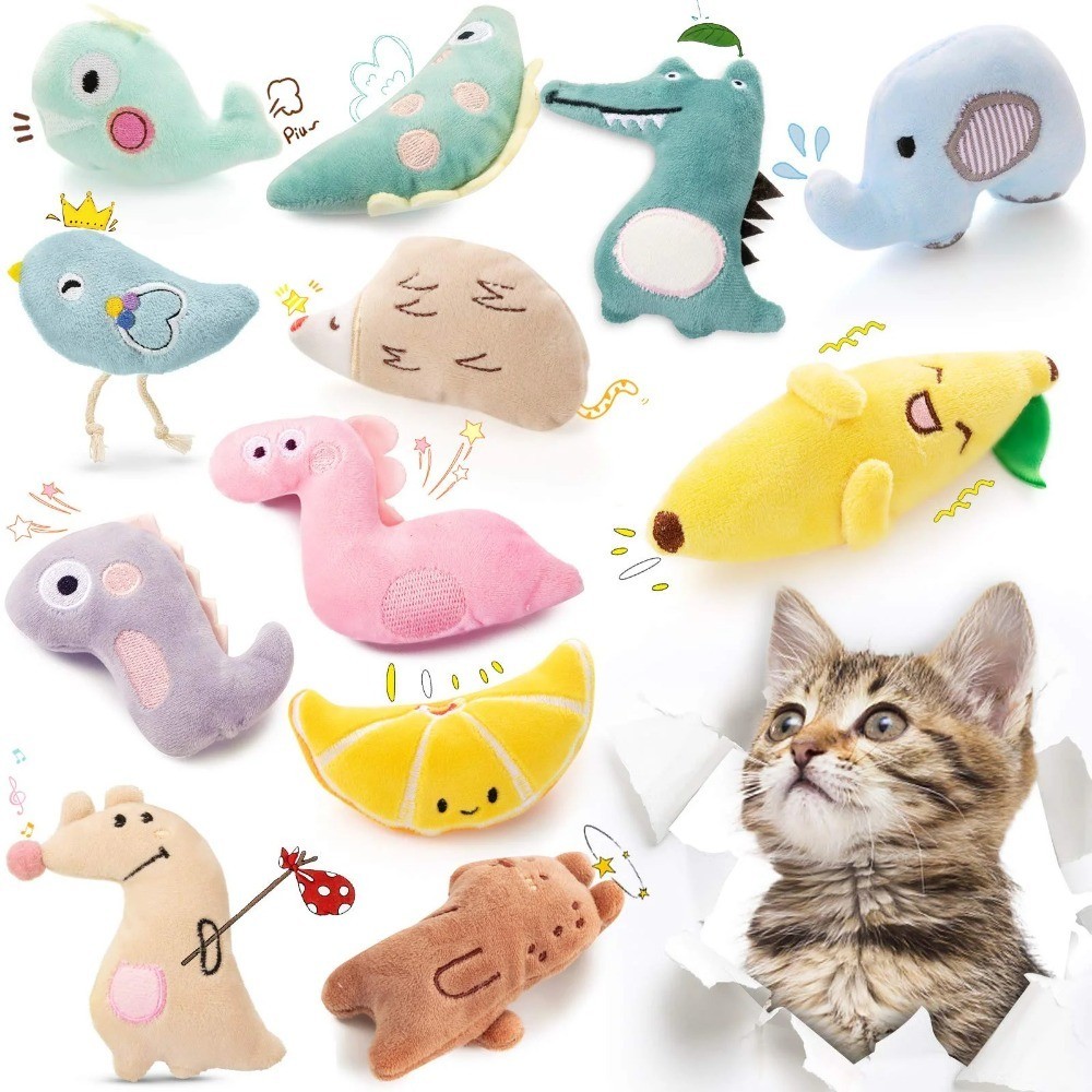 Brinquedo De Limpeza De Dentes Macios Para Gato Gatinho De Pelúcia Interativa Brinquedos De Mastigar Animais