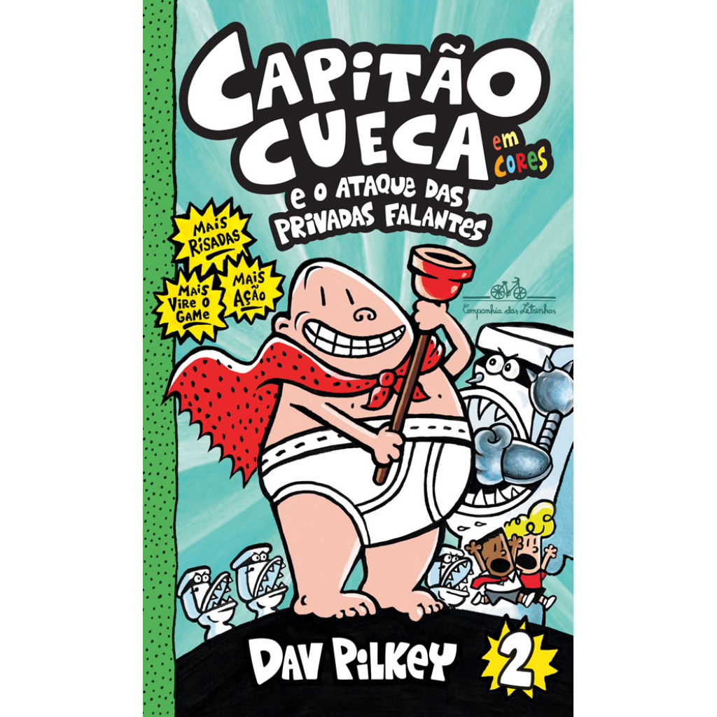 CAPITÃO CUECA E O ATAQUE DAS PRIVADAS FALANTES   EM CORES! em Oferta na Shopee