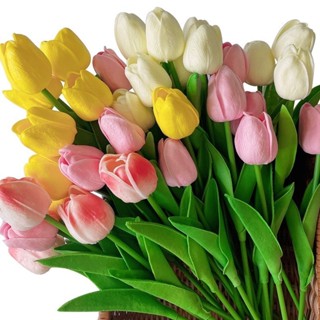 E V A Artificial De Tulipas Decoração De Flores Sala De Estar ins Restaurante Mesa Falso bouquet em e.v.a em Oferta na Shopee