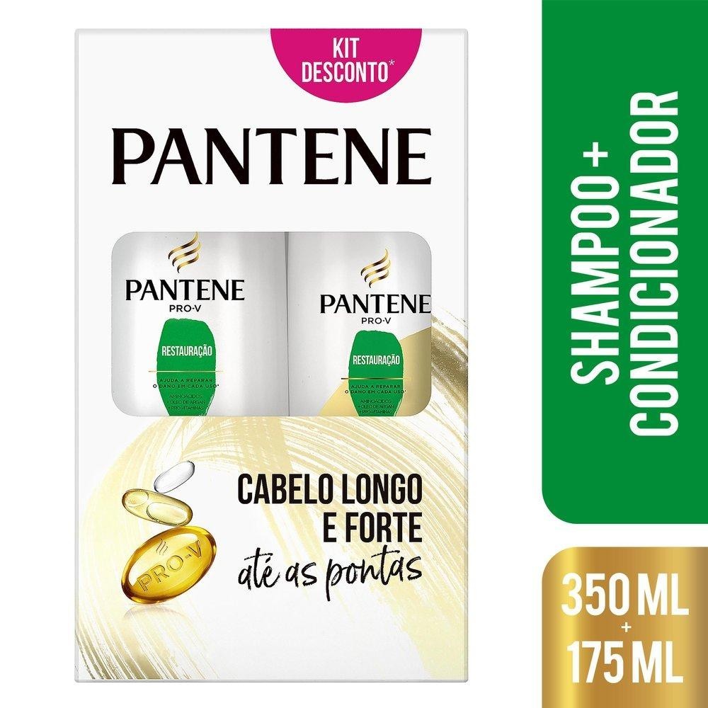 Shampoo Pantene Restauração 350 ml + Condicionador 175 ml em Oferta na Shopee