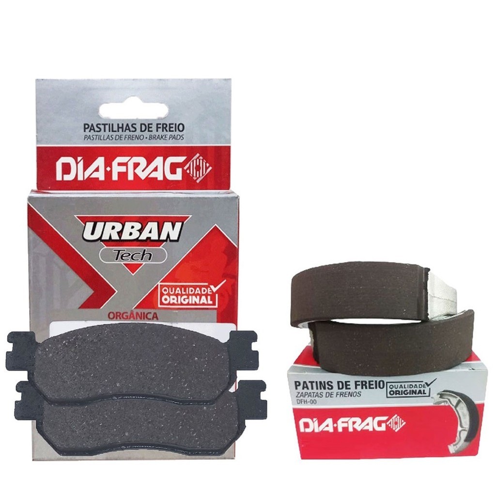 Pastilha e Lona de Freio Neo 115 2007-2011 Diafrag em Oferta na Shopee