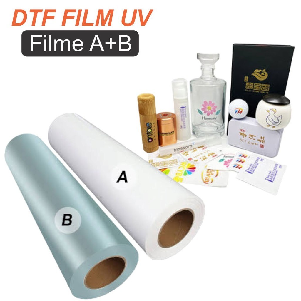 Filme Dtf UV A+B Adesivo - 30 cm x 1 mt