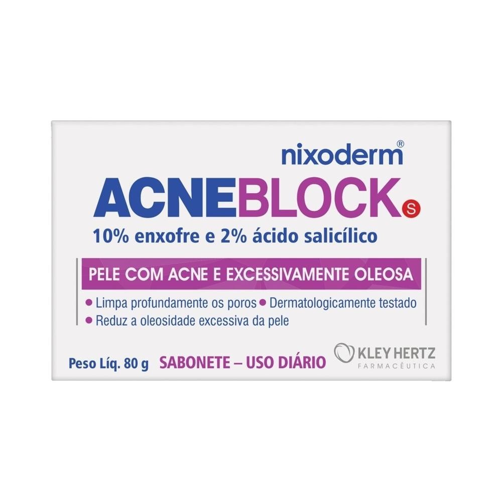 Sabonete em Barra AcneBlock 80g em Oferta na Shopee