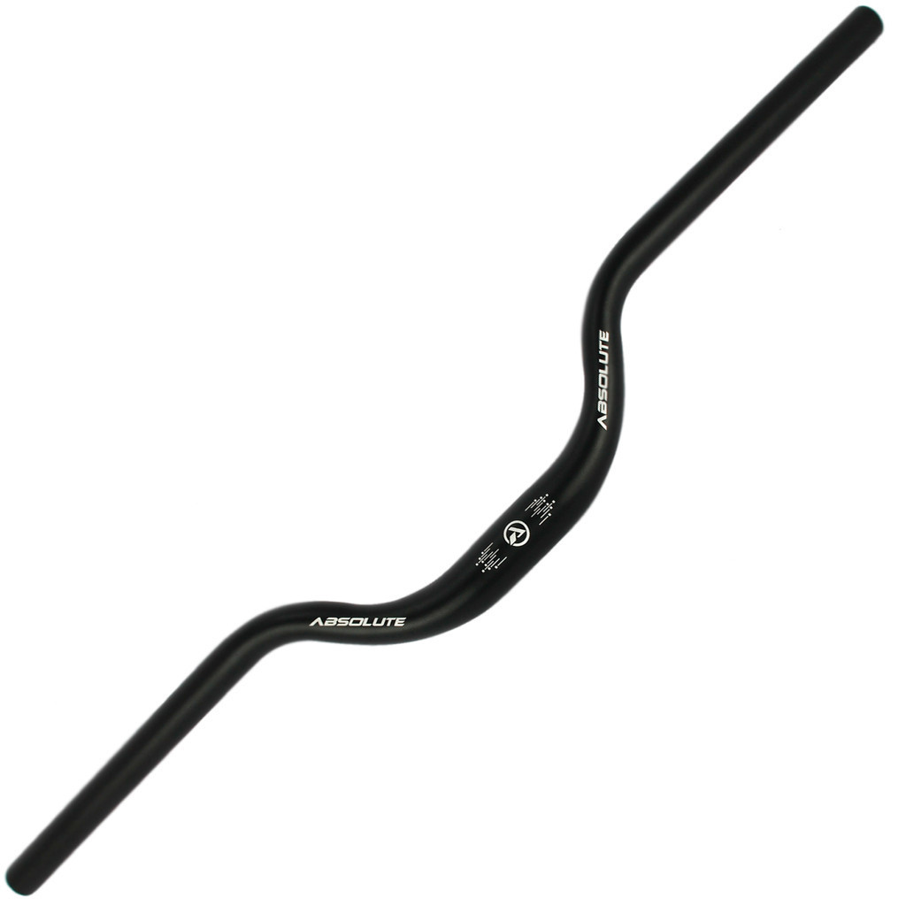 Guidão Alumínio Mtb Absolute 31.8 X 720mm 60mm Alto Curvo
