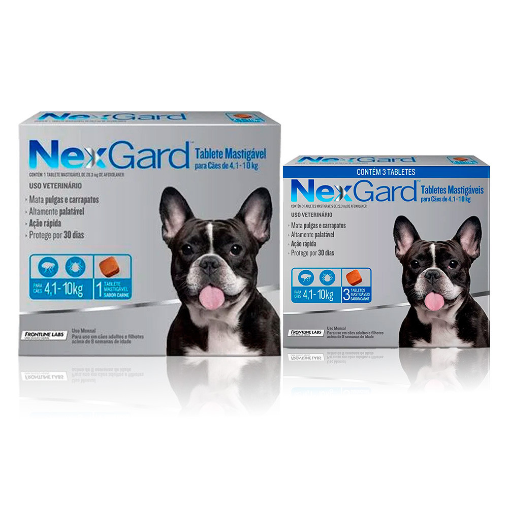 NexGard Antipulgas e Carrapatos para Cães de 4,1 a 10kg