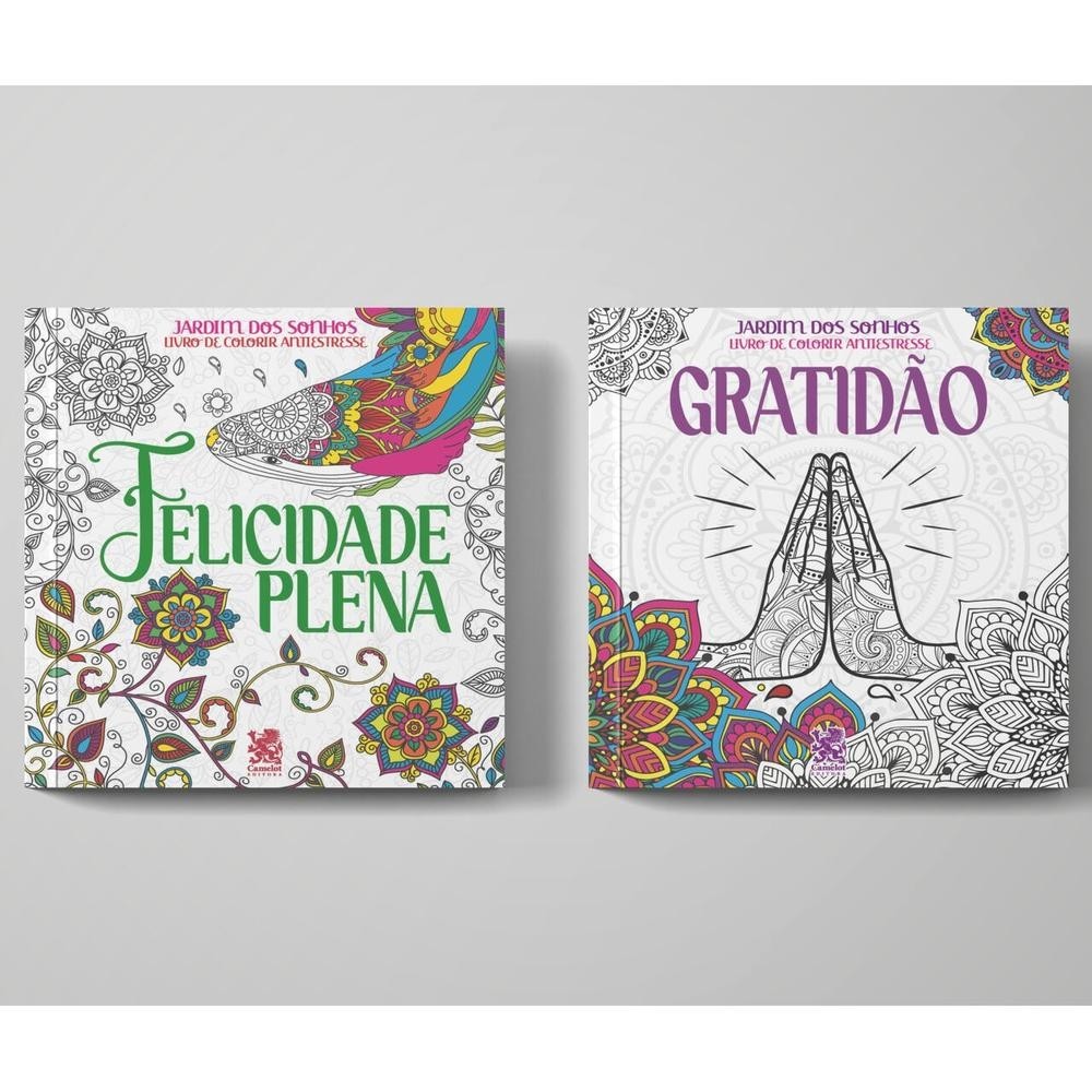 Coleção Jardim dos Sonhos | Felicidade Plena + Gratidão - Books & Magazines