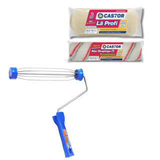 Kit Rolos Não Respinga e Profi Lã Carneiro + 1 Cabo - Castor em Oferta na Shopee