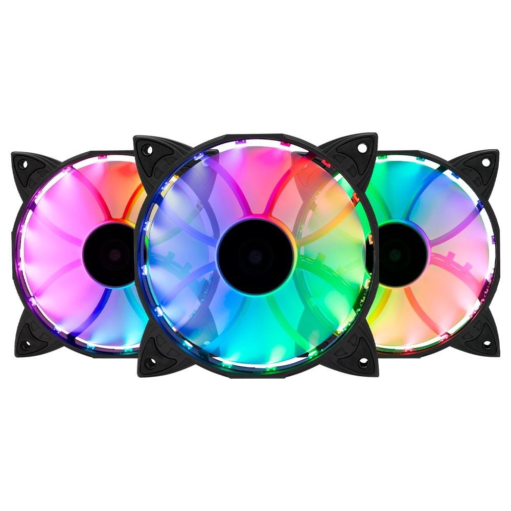 Kit Ventoinhas Mancer Z100 RGB 3x120mm + Controladora, MCR-Z10RGB-01 em Oferta na Shopee