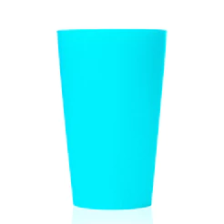 Copo de Plástico 300ml - Azul Claro - 1 unidade - Rizzo