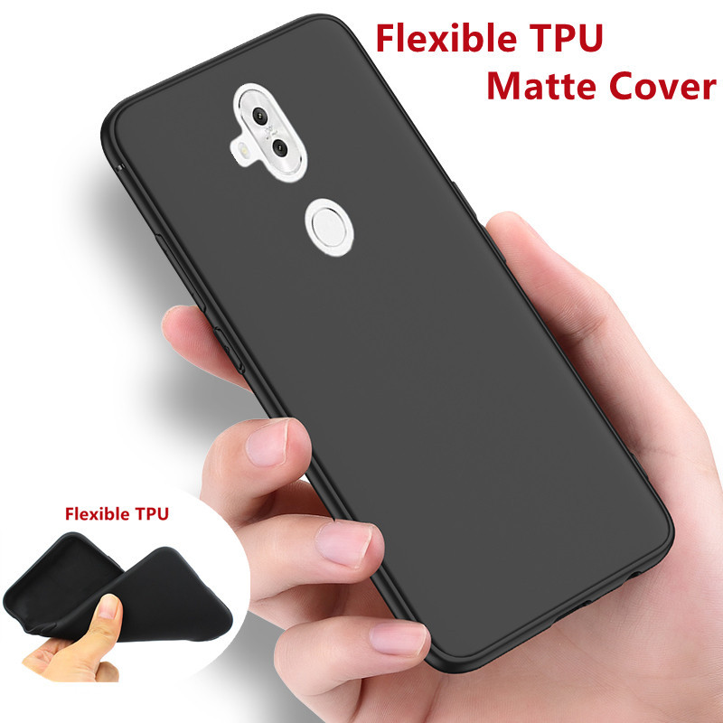 Para ASUS Zenfone 5 Lite ZC600KL X017DA X017D Minimalismo TPU Flexível Capa De Silicone Revestimento Fino Mate Anti-Impressão Digital Caixa De Geléia