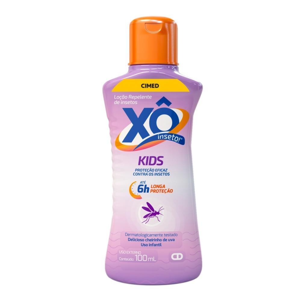 XÔ INSETO KIDS LOÇÃO REPELENTE COM 100ML CHEIRO DE UVA em Oferta na Shopee