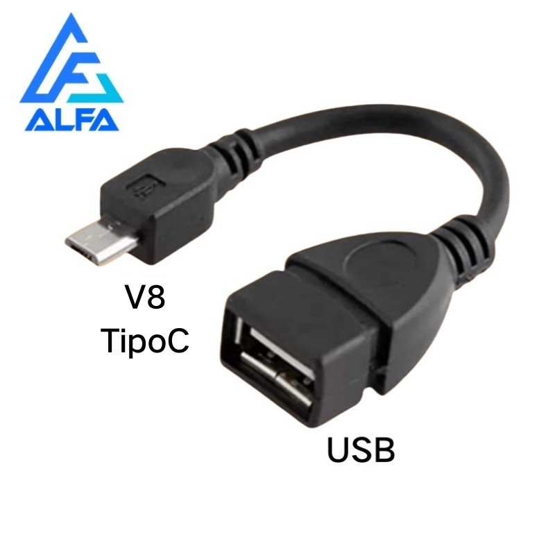 Cabo Adaptador Otg V8 Usb Para Celular Tablet Motorola Samsung Pendrive Micro US
