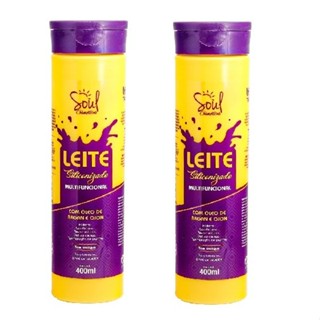 Kit com 2 Leite Siliconizado Multifuncional 400ml - Soul em Oferta na Shopee