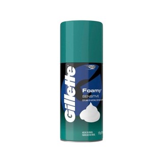 Espuma Barbear Gillette Foamy Pele Sensivel 175g em Oferta na Shopee