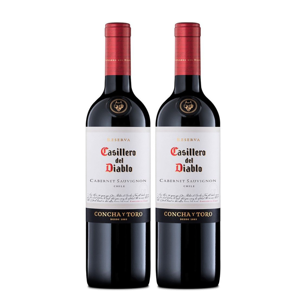 Kit 2 Vinhos Cabernet Sauvignon 750ml - Casillero Del Diablo em Oferta na Shopee